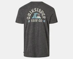 Quiksilver Men's Bay of Plenty Tee / T-Shirt / Tshirt - Charcoal