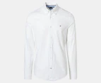 Tommy Hilfiger Men's Stretch Oxford Slim Fit Long Sleeve Shirt - Optic White