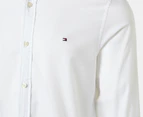 Tommy Hilfiger Men's Stretch Oxford Slim Fit Long Sleeve Shirt - Optic White