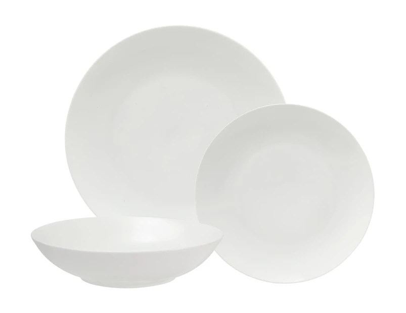 Maxwell & Williams 12-Piece White Basics Tribeca Coupe Dinner Set - White