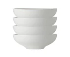 Set of 4 Maxwell & Williams 20cm White Basics Coupe Bowls - White