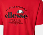 Ellesse Men's Zalenti Tee / T-Shirt / Tshirt - Red