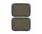 2 Pack Clear Packing Cubes, Black - Anko