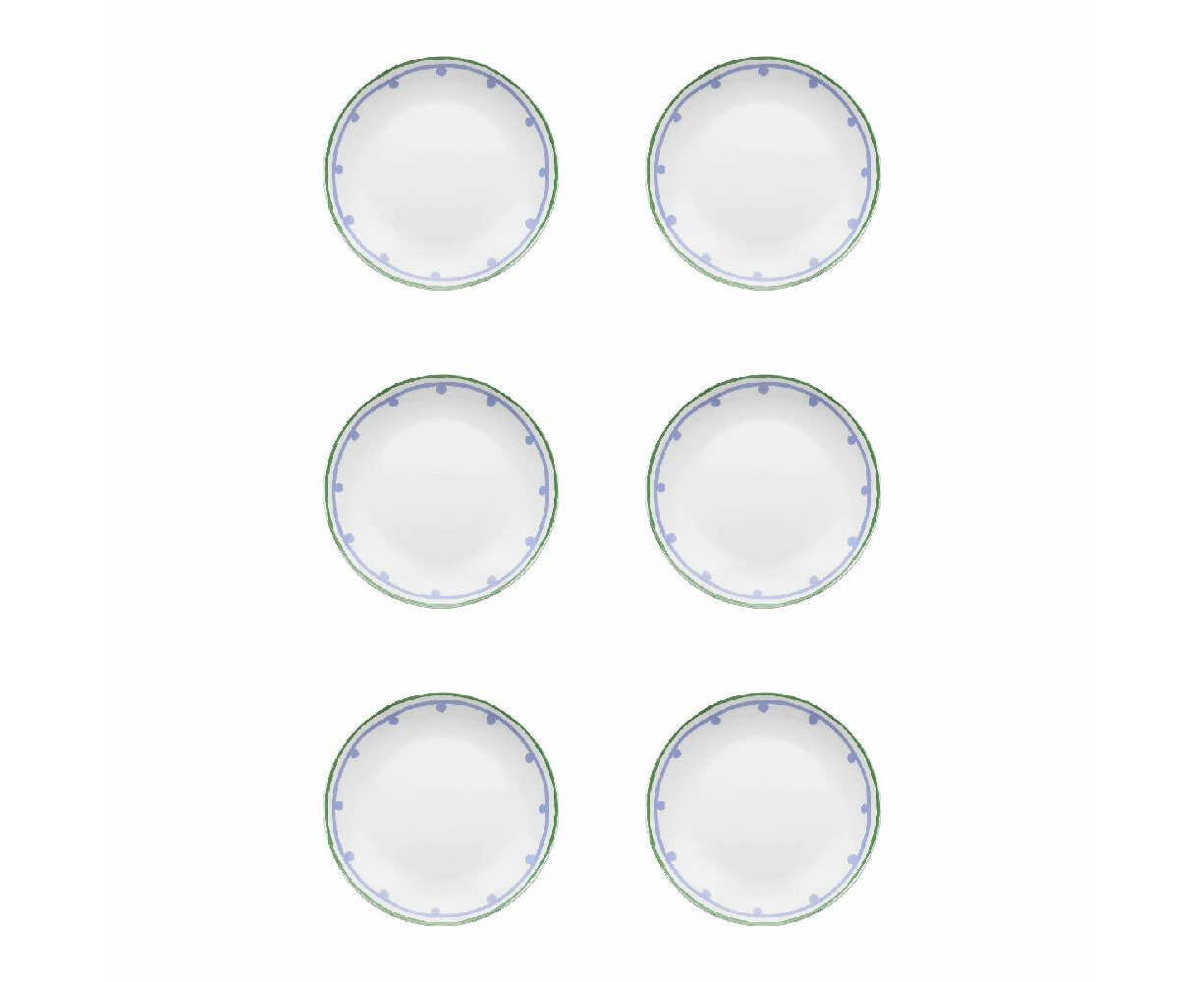 6PK Porto Fiesta Round Porcelain Dinner Side Plate Tableware 20cm Lilac