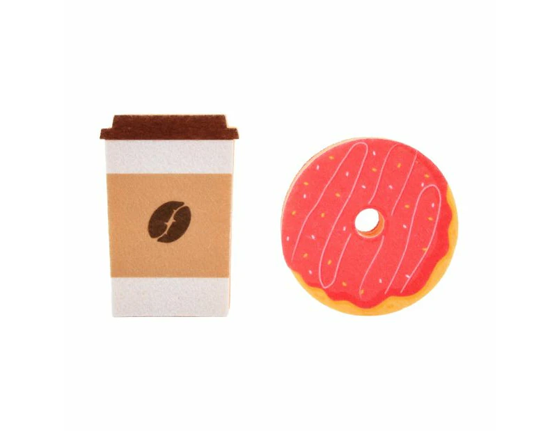 2 Pack Coffee and Donut Sponges - Anko