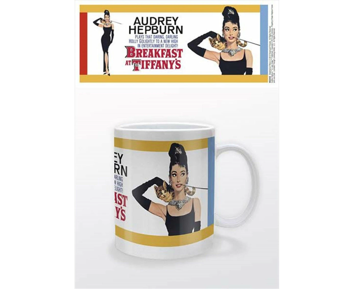 Audrey Hepburn Bat One Sheet Mug