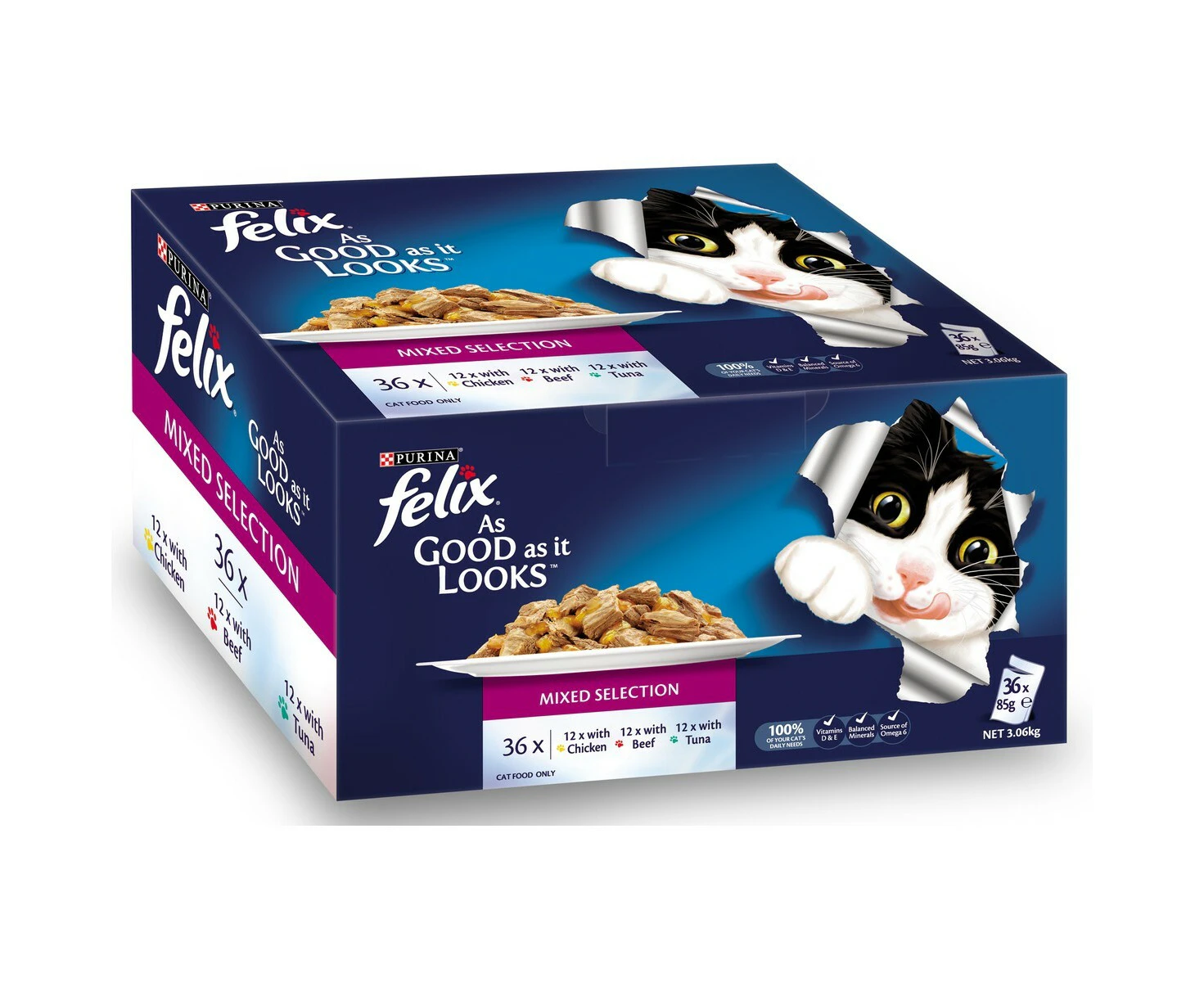 Felix As Good As It Looks Wet Cat Food Mixed Selection 36 x 85g