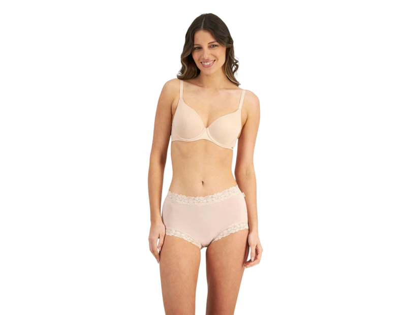 Womens Jockey Parisienne Bamboo Full Brief Underwear Nude