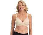 Women Playtex Ultimate Contour Wirefree Bra - Almond Elastane/Nylon