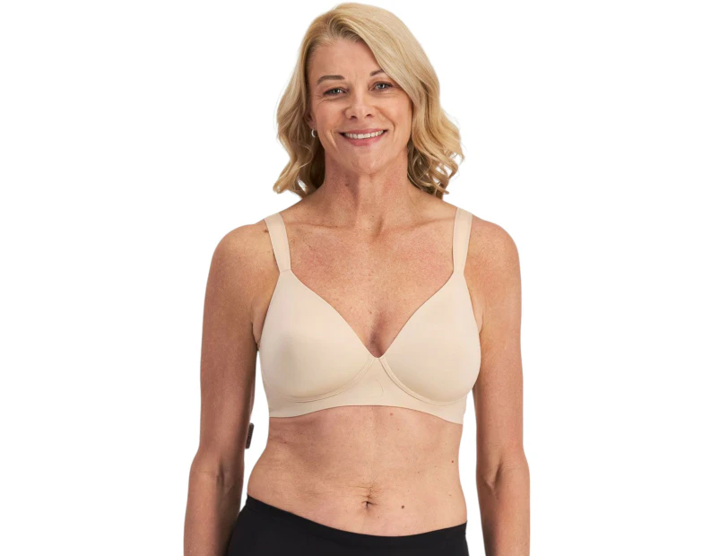 Women Playtex Ultimate Contour Wirefree Bra - Almond Elastane/Nylon