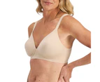 Women Playtex Ultimate Contour Wirefree Bra - Almond Elastane/Nylon