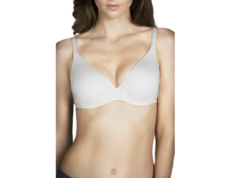 Women Berlei Barely There Contour Tshirt Bra With Underwire Ivory Elastane/Nylon