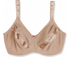 Hestia Womens Classic Minimiser Non-Contour Underwire Bra Skin Nylon