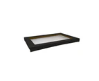 10 x Black Kraft Disposable Catering Grazing Boxes Trays With Lids