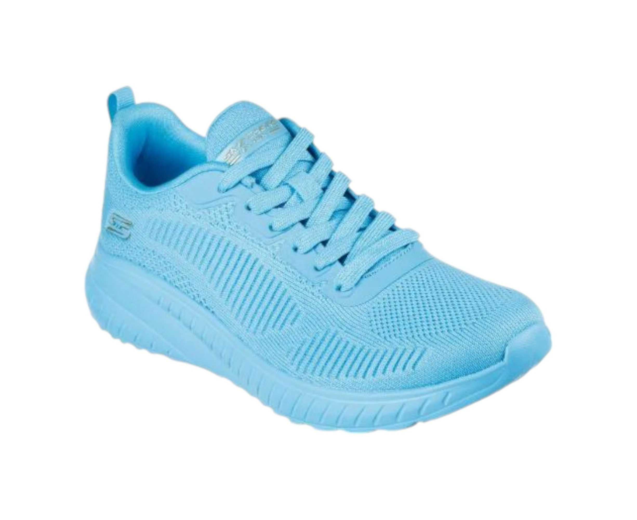 Womens Skechers Bobs Sport Squad Chaos - Cool Rythms Aqua Sneaker Shoes