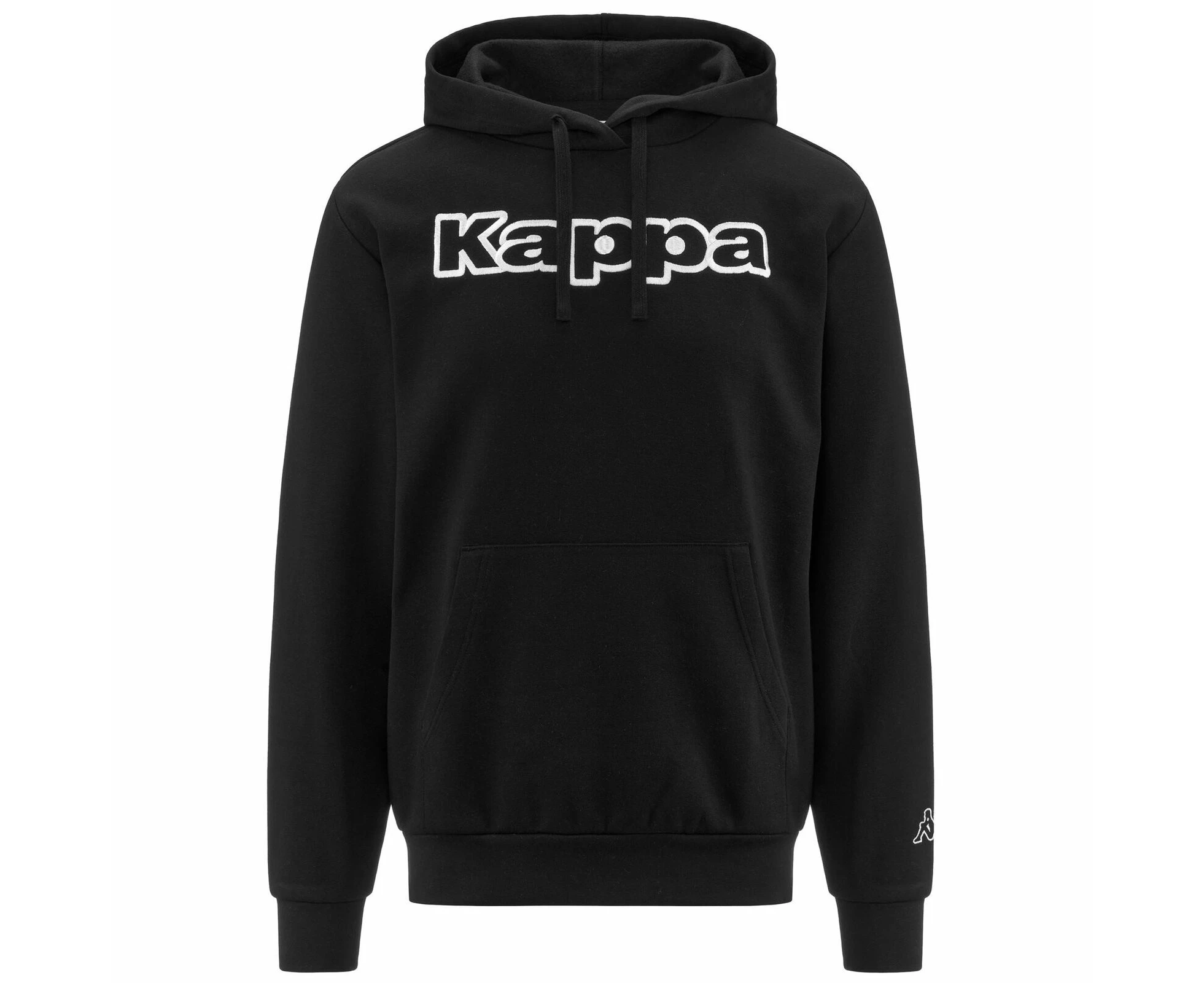 Kappa Mens Logo Dafers Black/White Sweatshirt Performance Jumper