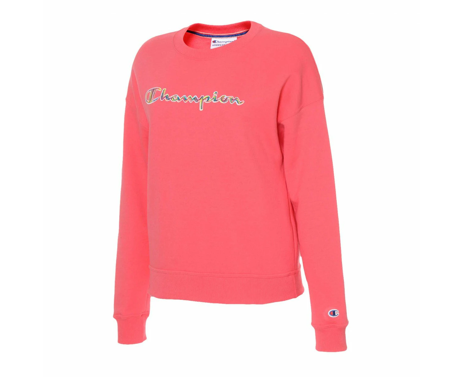 Womens Champion Powerbend Pinky Peach Relaxed Crew Neck Jumper