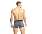 Jockey Mens Microfibre Comfy Trunks Black Marle Underwear Nylon/Polyester