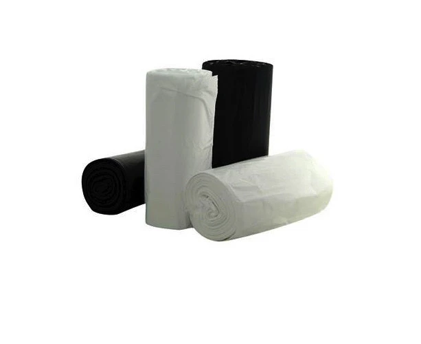 50 Pcs X 27L White Black Tidy Garbage Bin Liners Bags