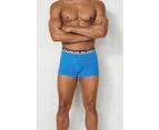 5 x Bonds Mens Everyday Trunks Underwear Black / Navy / Blue Cotton/Elastane