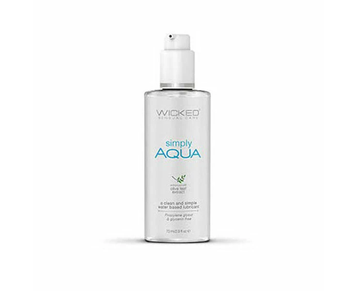 Wicked Simply Aqua Water Based Lubricant 70 Ml Bottle