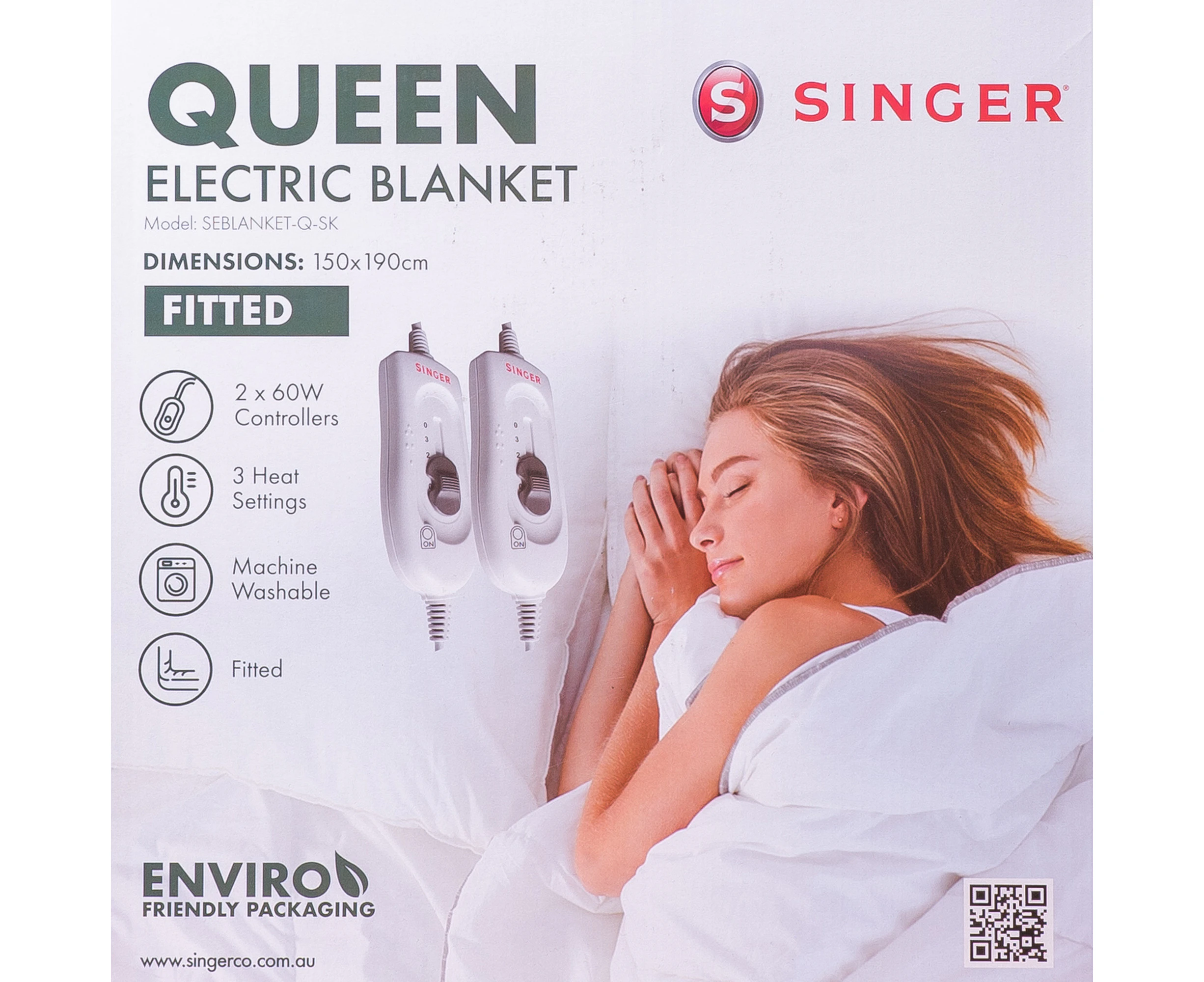 SINGER Electric Blanket with Skirt