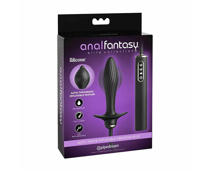 Anal Fantasy Elite Auto Throb Inflatable Vibrating Plug