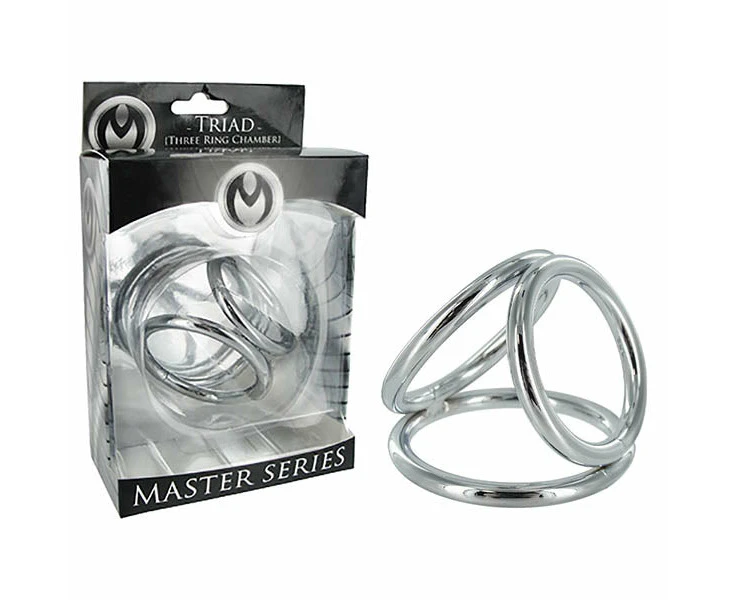 Master Series The Triad - Metal Chamber Cock and Ball Ring