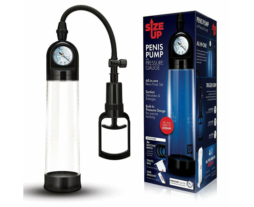 Size Up Penis Pump with Pressure Gauge-(su303)