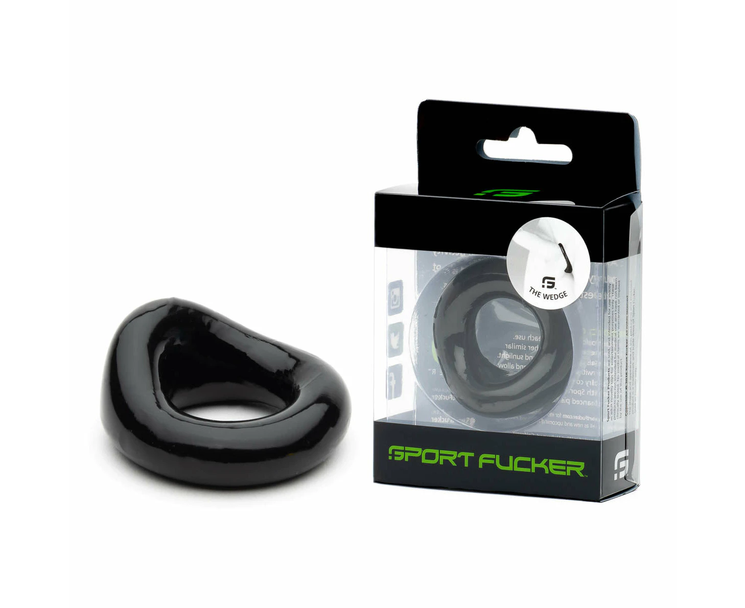 Sport Fucker Wedge - Black Cock Ring