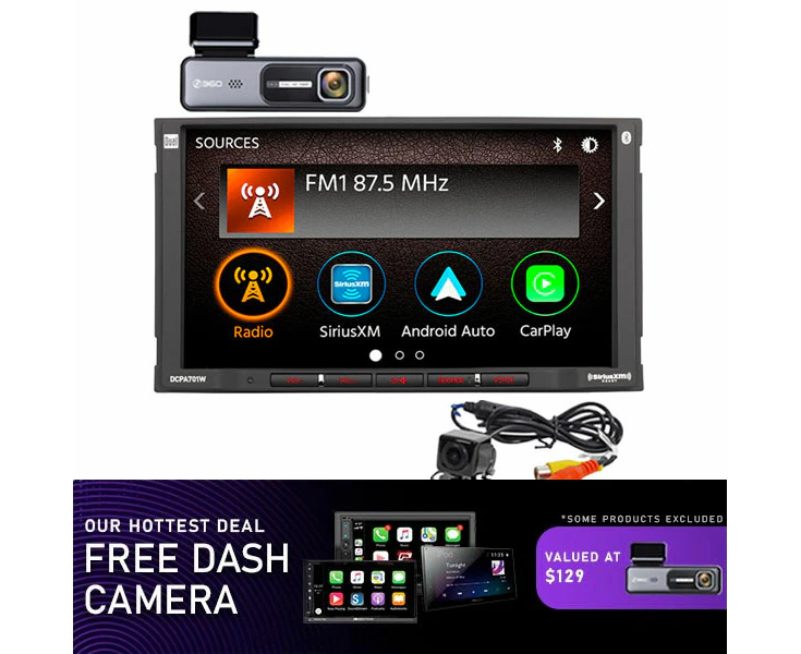 Dual DCPA701W 7'' Apple CarPlay Android Auto Media Receiver