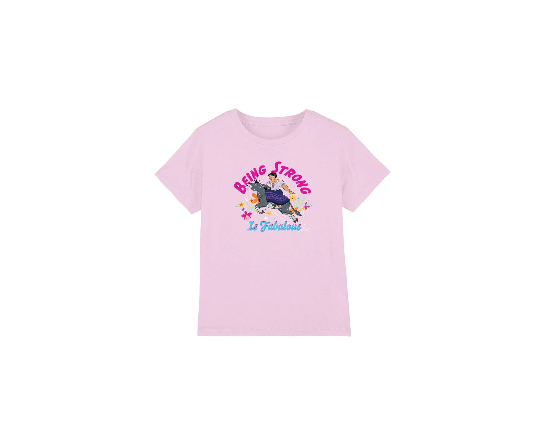 Encanto Childrens/Kids Bring Strong Is Fabulous Luisa T-Shirt (Pink) - TV3328