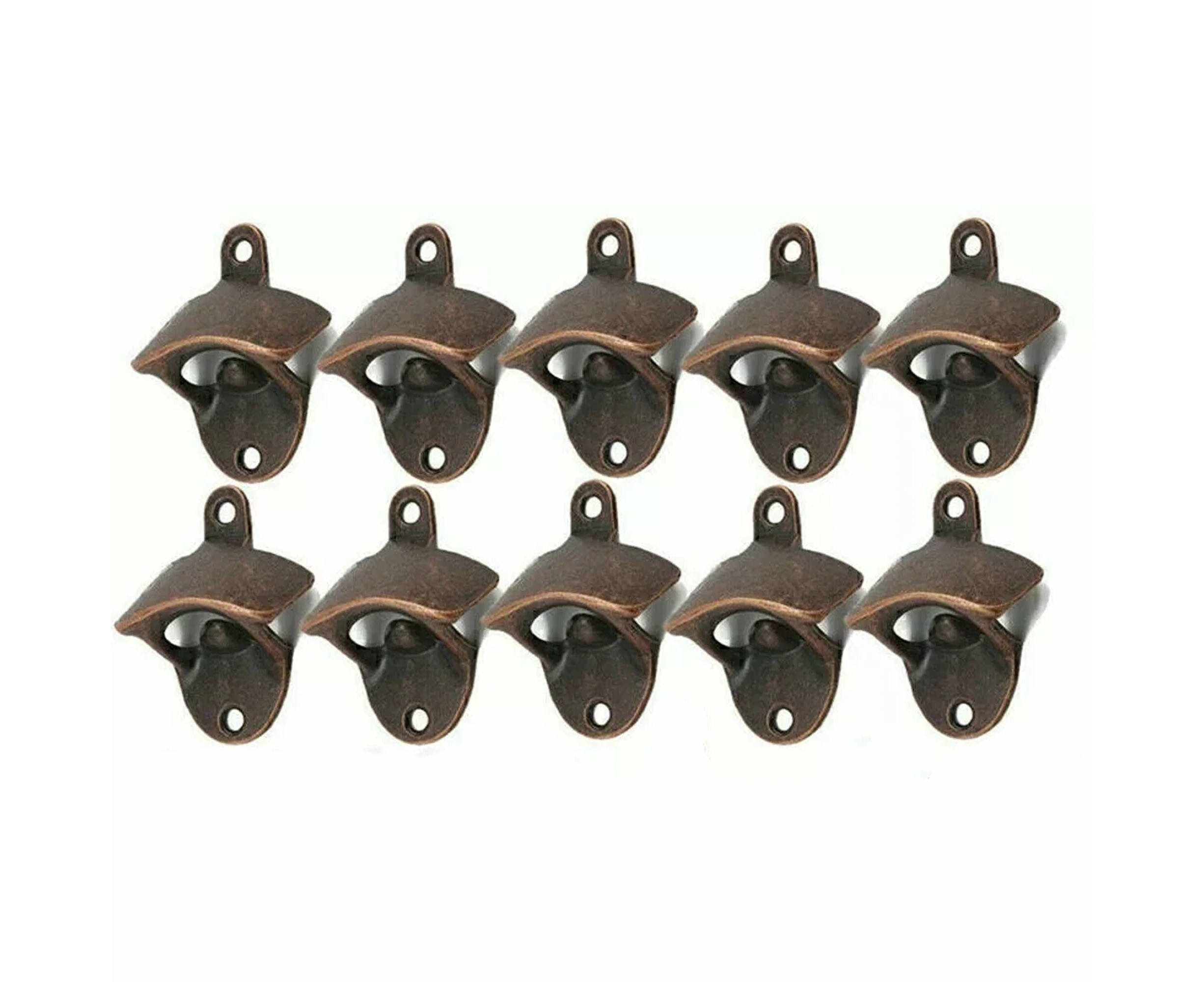 Wall Mounted Bottle Opener Black Zinc Alloy Beer Bar Decor Gift - 20x