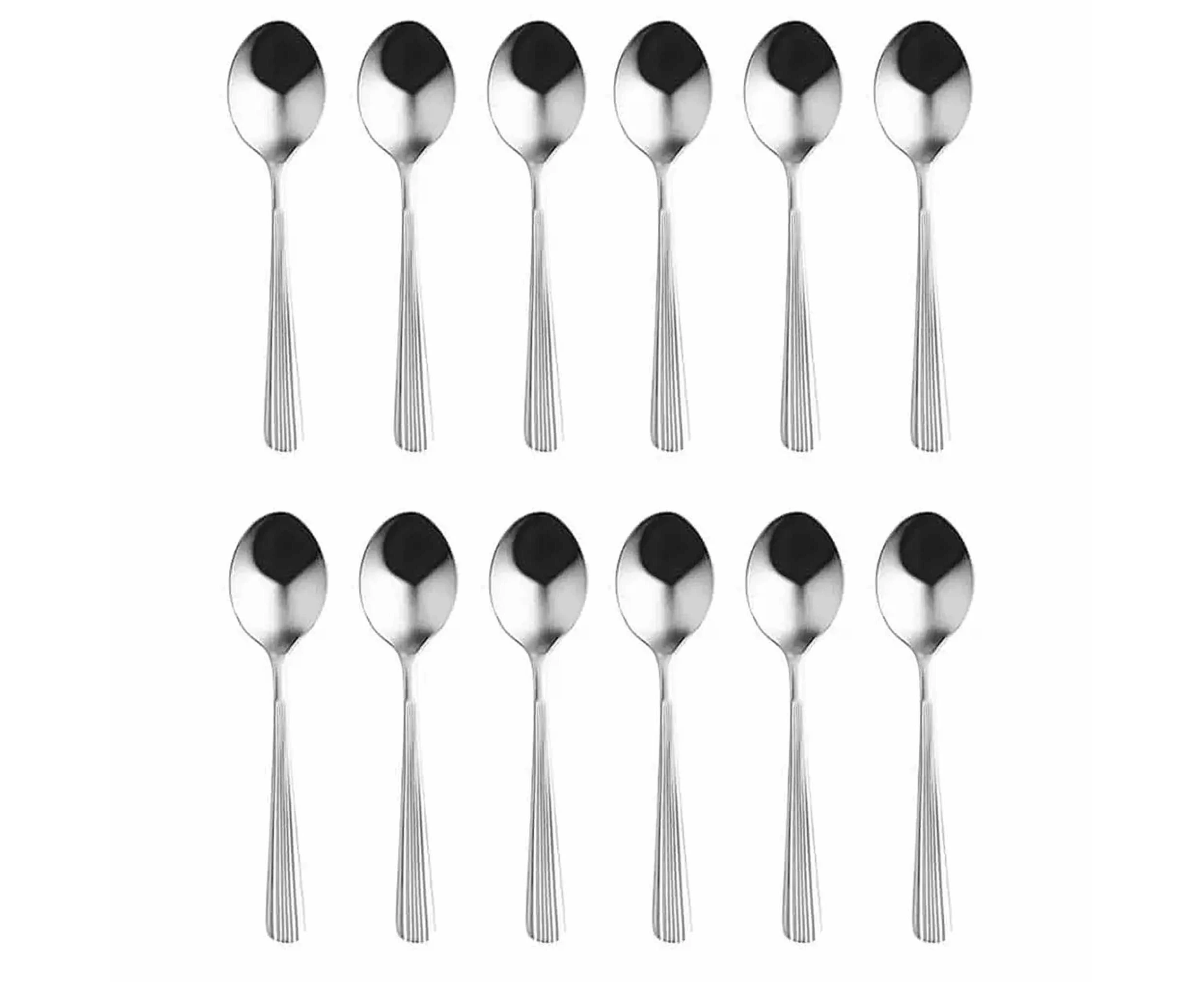 Coffee Tea Spoon Stainless Steel Premium Cutlery Heavyweight - 12x