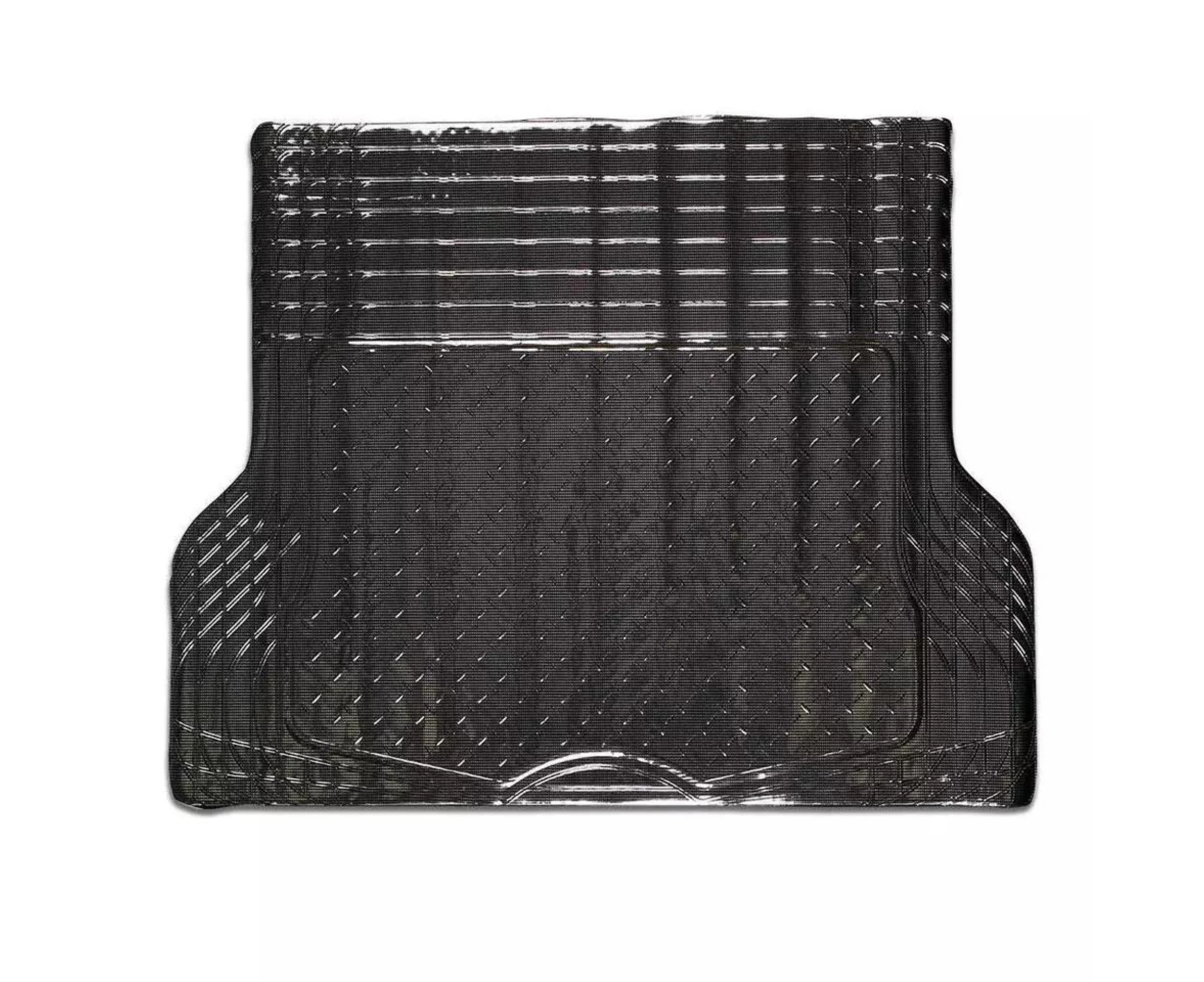 Carbon Rubber Aluminum Look 1 Piece Boot Mat