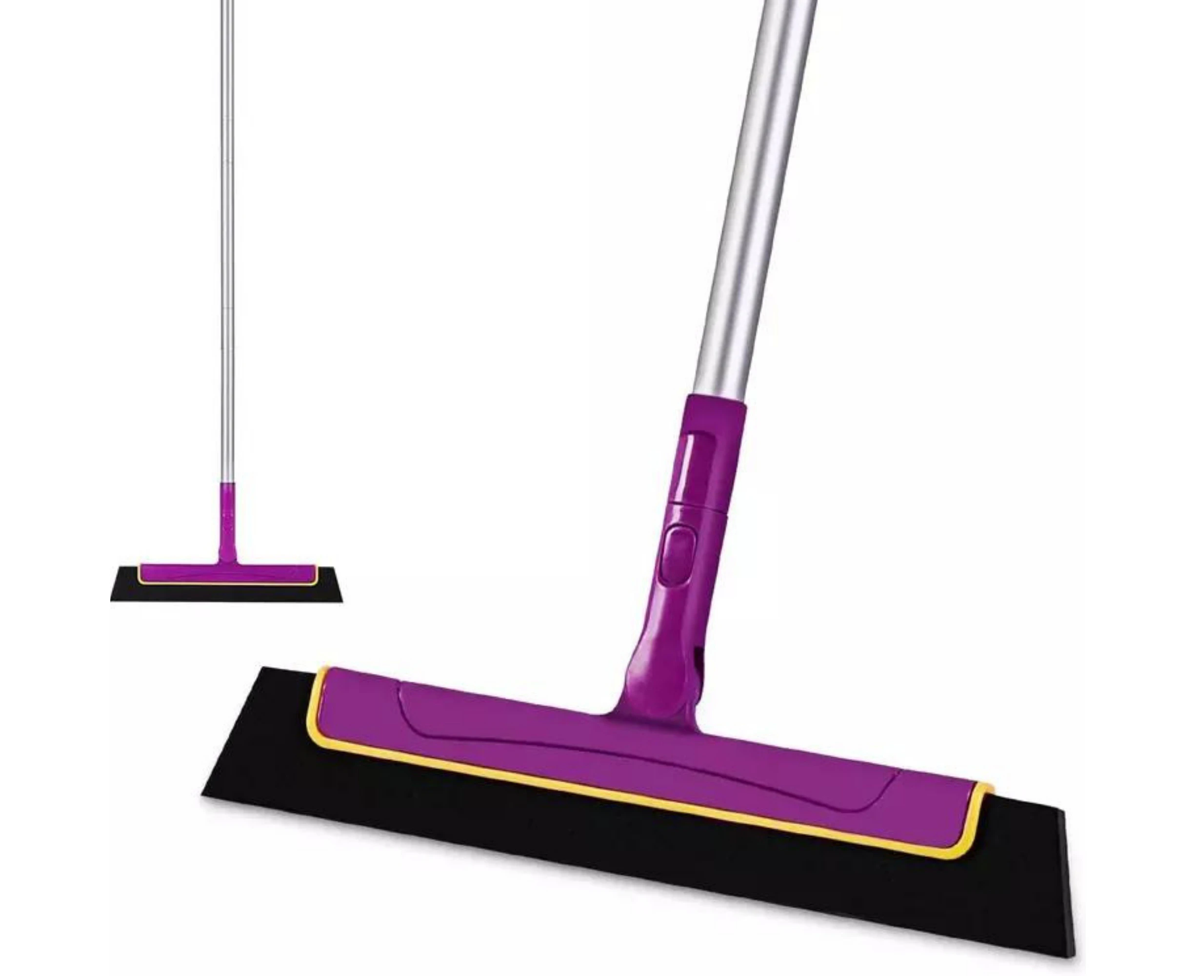 Extendable Handle Purple Floor Squeegee Wiper Floor