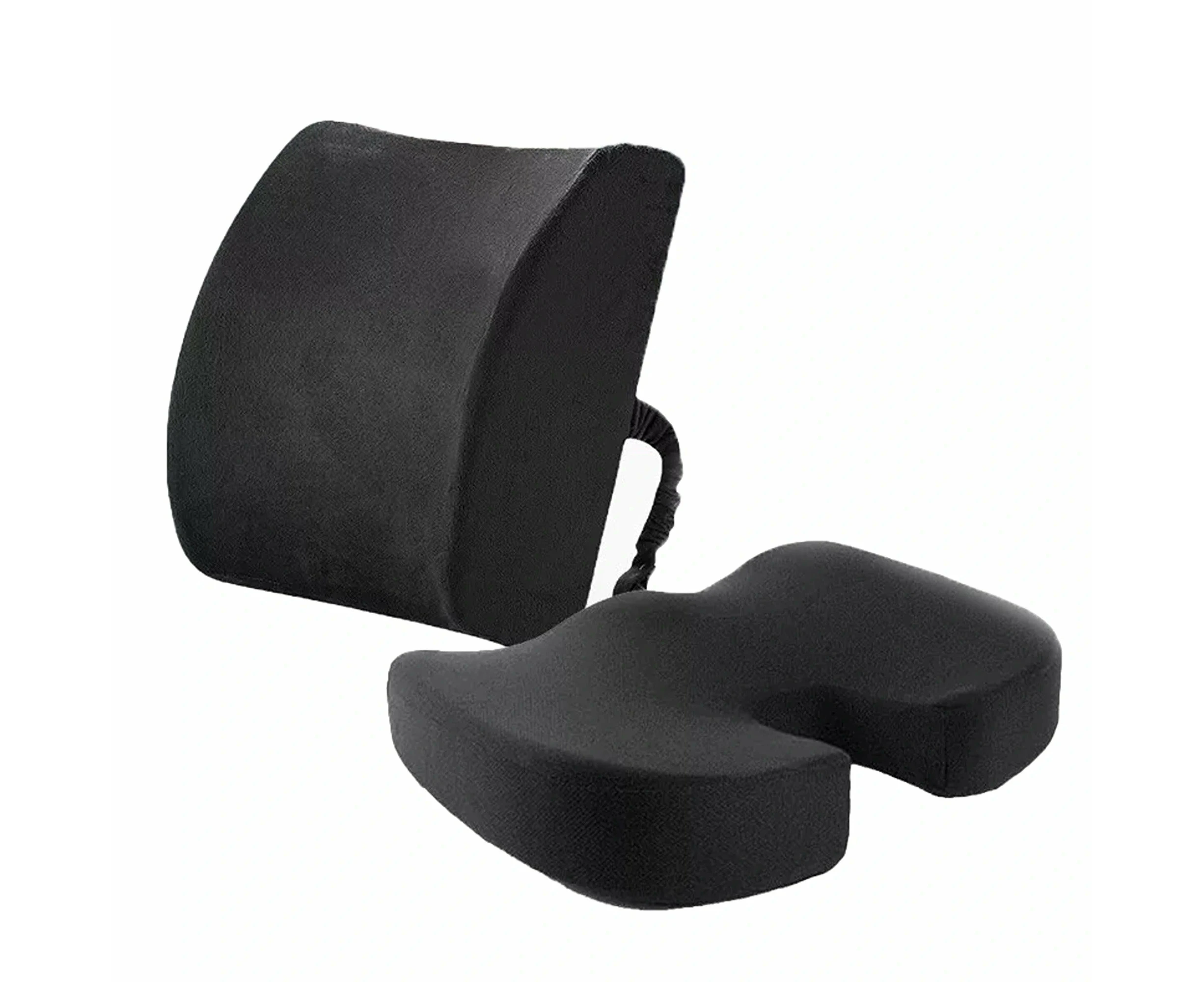 Memory Foam Seat Cushion Lumbar Back Pillow