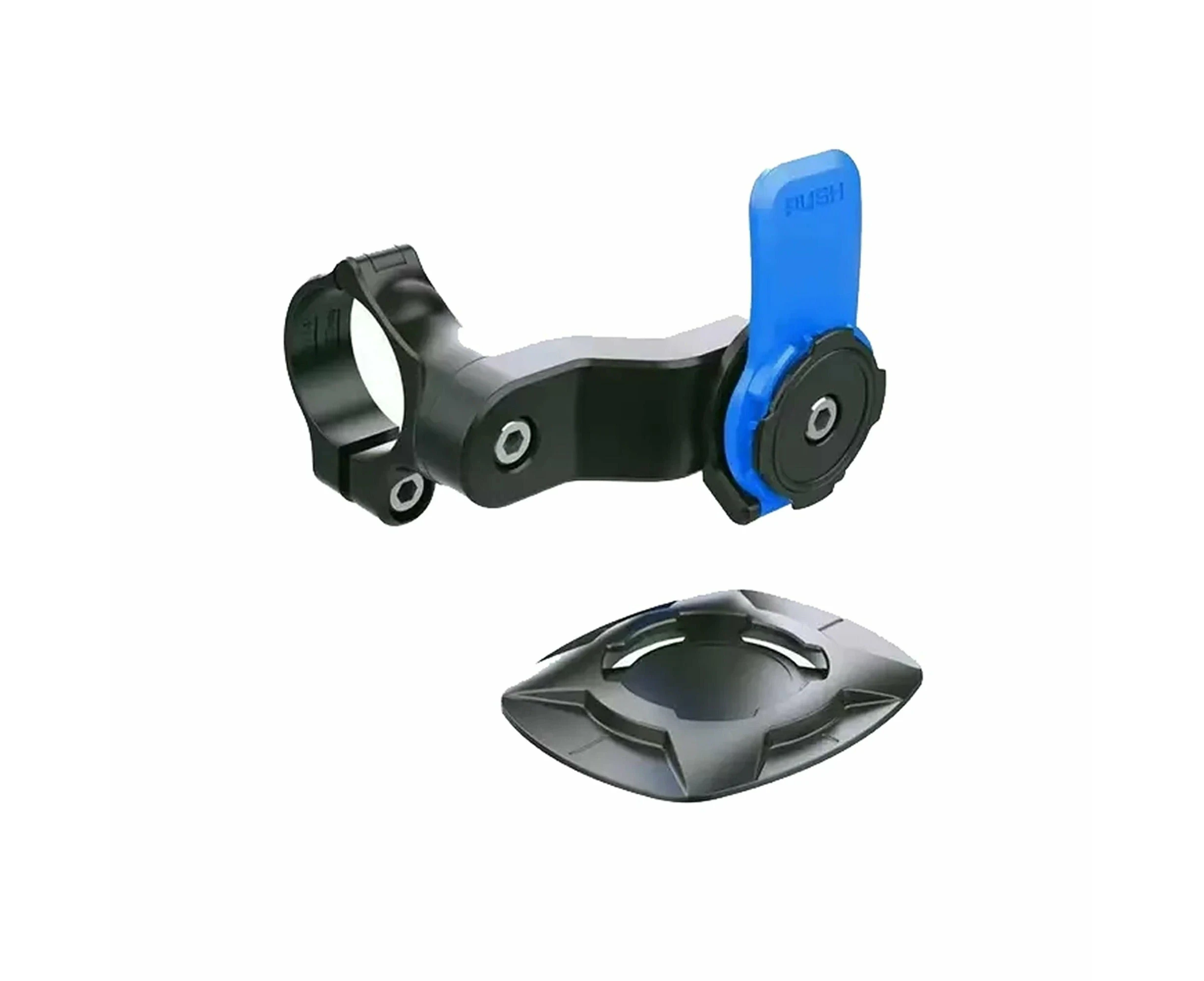 Lock Bicycle Bike Phone Front Holder Twist Mount Bicycle Motorcycle Cycling - Blue