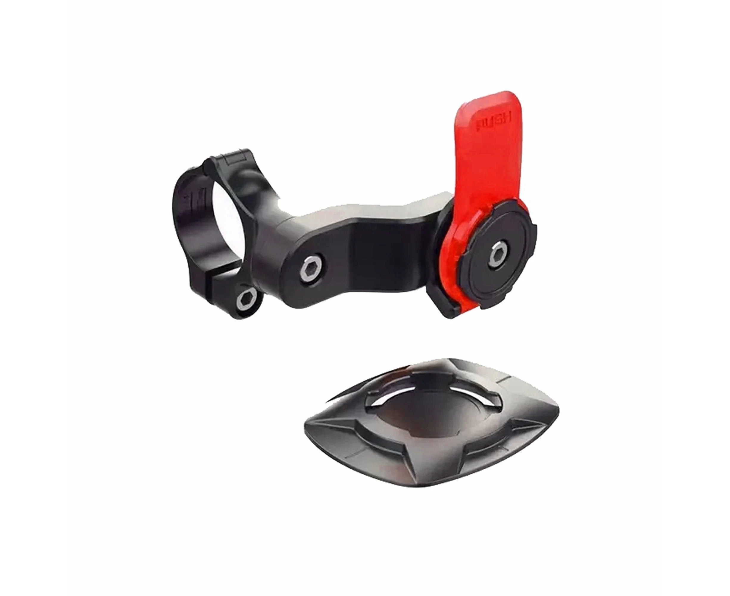 Lock Bicycle Bike Phone Front Holder Twist Mount Bicycle Motorcycle Cycling - Red