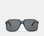 SPY+ Unisex Hot Spot Polarised Sunglasses - Matte Translucent Black/Grey