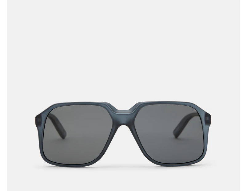 SPY+ Unisex Hot Spot Polarised Sunglasses - Matte Translucent Black/Grey