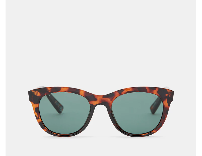 SPY+ Unisex Boundless Sunglasses - Honey Tortoise/Happy Grey Green