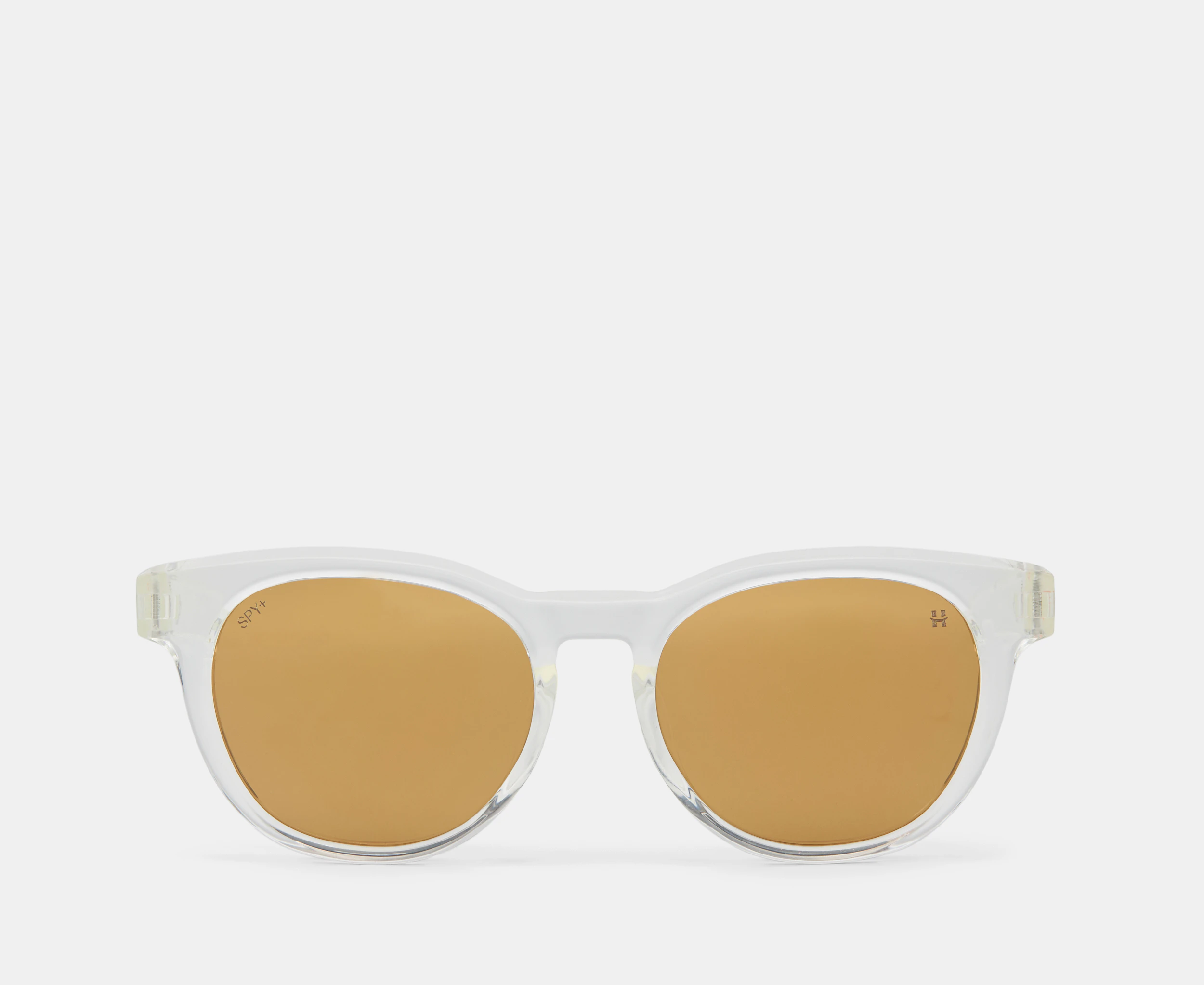 SPY+ Unisex Cedros Sunglasses - Crystal/Happy Bronze Gold Mirror