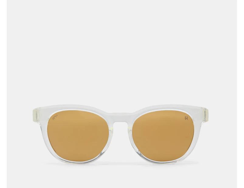 SPY+ Unisex Cedros Sunglasses - Crystal/Happy Bronze Gold Mirror