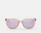 SPY+ Unisex Bewilder Sunglasses - Matte Translucent Rose/Bronze Rose Quartz Spectra