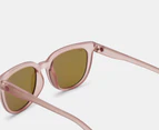 SPY+ Unisex Bewilder Sunglasses - Matte Translucent Rose/Bronze Rose Quartz Spectra