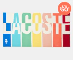 Lacoste Rainbow Logo Beach Towel - Multi