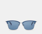 Calvin Klein Jeans Men's CKJ171SAF Sunglasses - Nickle Laser/Blue