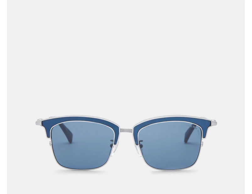 Calvin Klein Jeans Men's CKJ171SAF Sunglasses - Nickle Laser/Blue