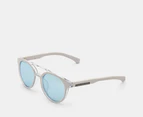 Calvin Klein Jeans Unisex CKJ806SAF Sunglasses - Calcified White/Blue